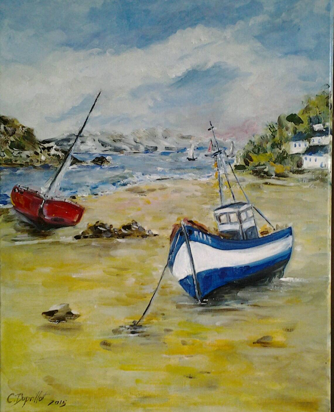 Bateaux échoués. 
