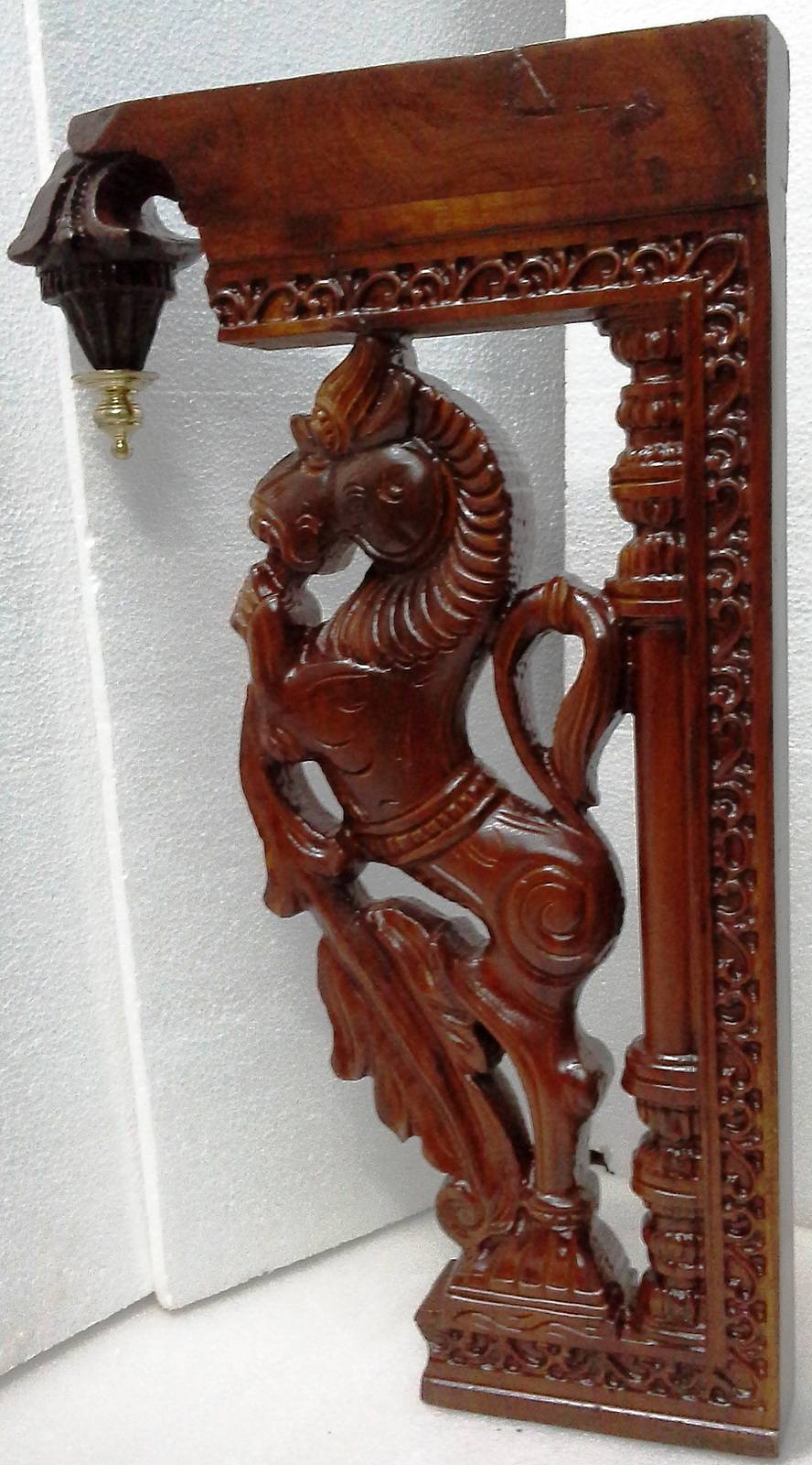 Yaazhi-wall bracket. Baskaran Kanakasabai Chettinad Studios