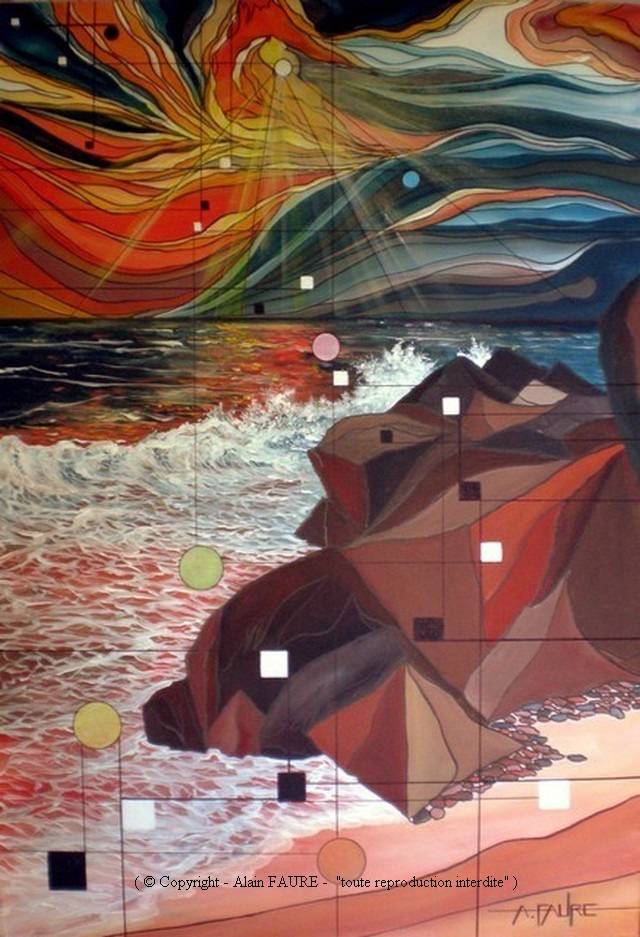 La derniere vague. Alain Faure En Peinture