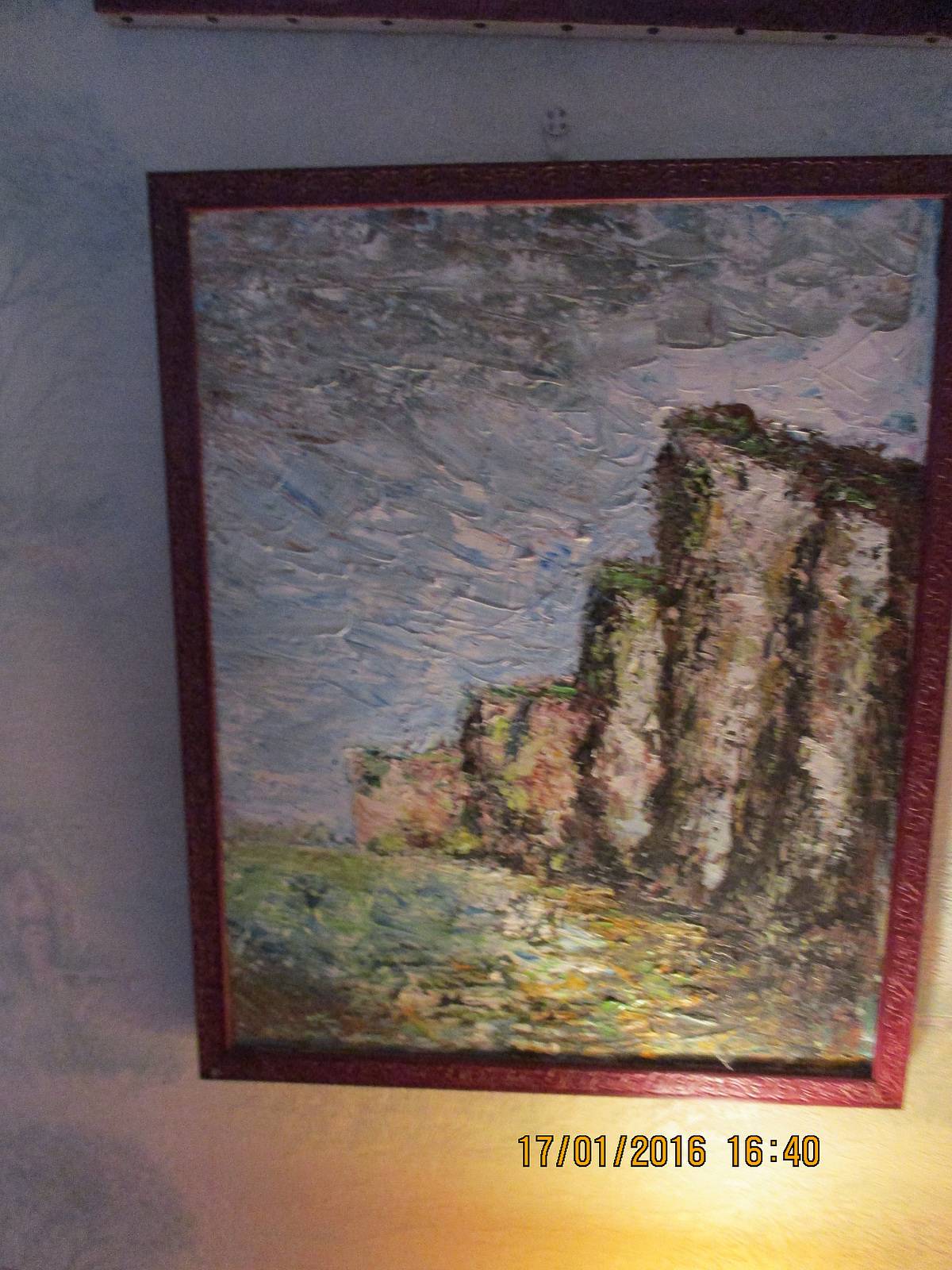 Etretat au couteau un soir plein vent. 1935