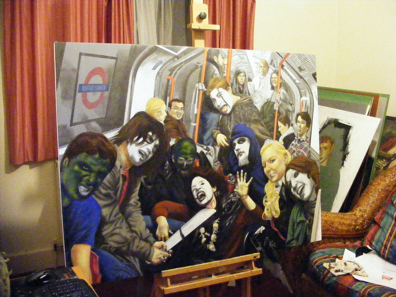 Halloween on the tube. Stewart Stewart