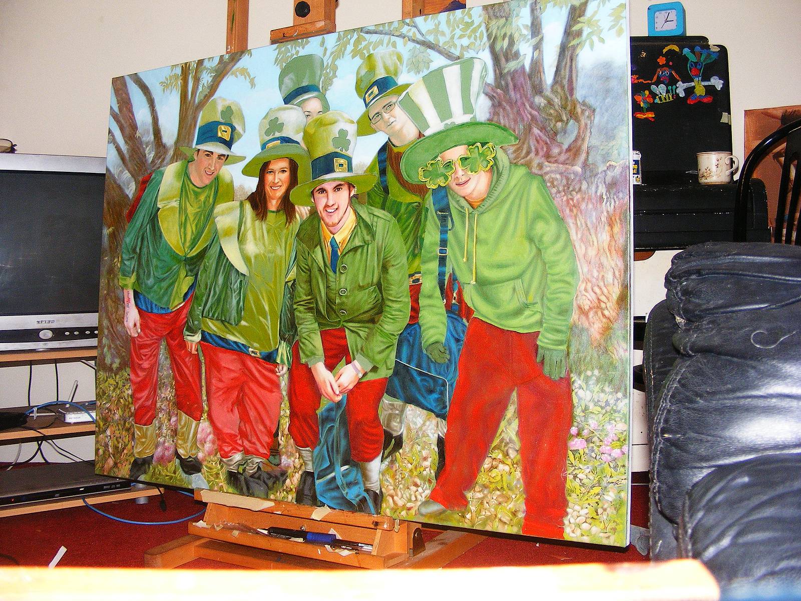 Irish painting… Photo taken on St. Patrick's day… Painting a year later!. Stewart Stewart