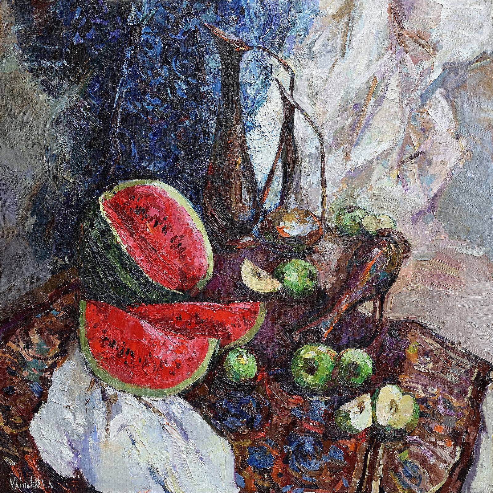Oriental Still Life with Watermelon. Anastasiya Valiulina