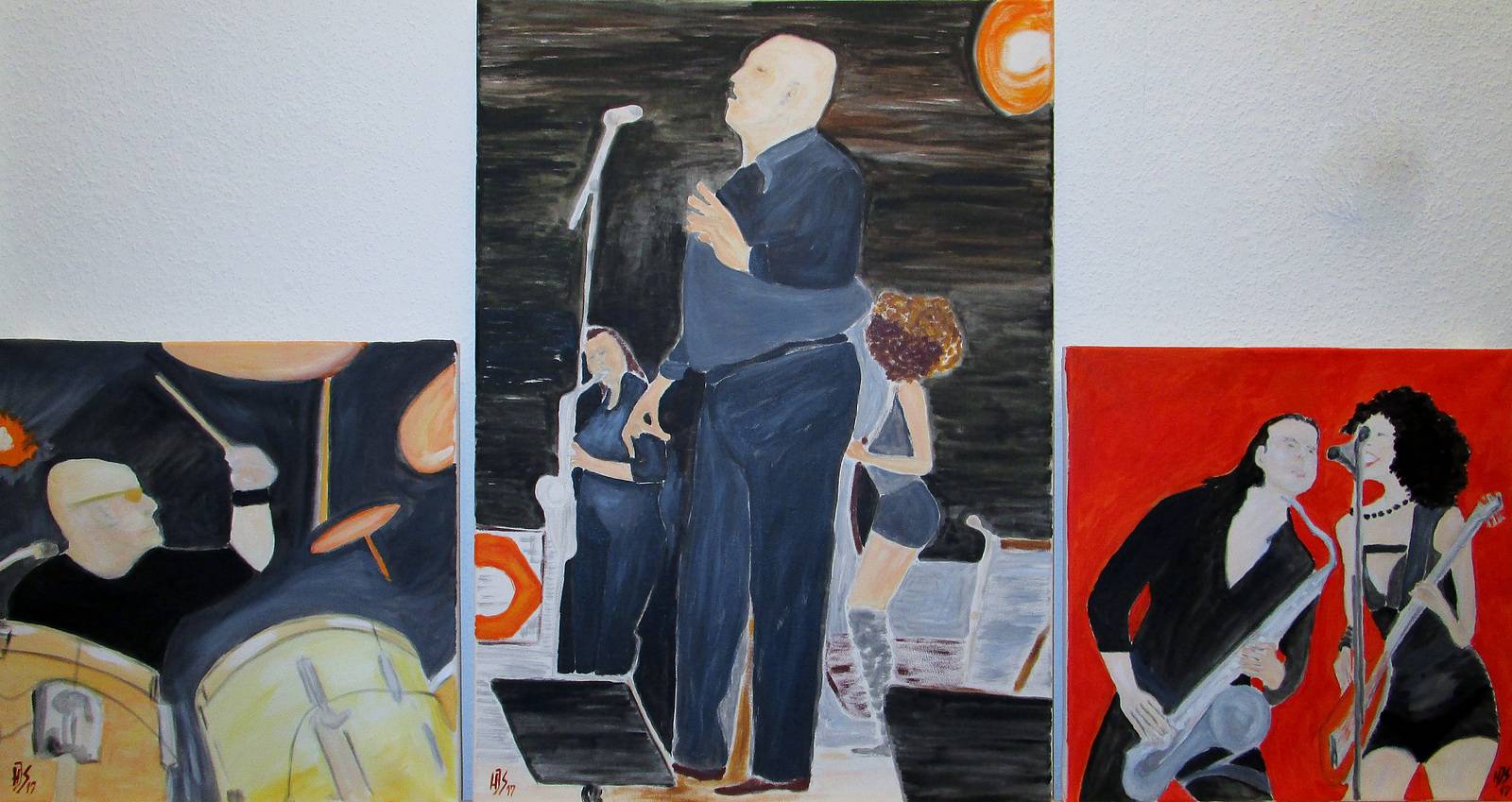 Triptychon Rockkonzert. 