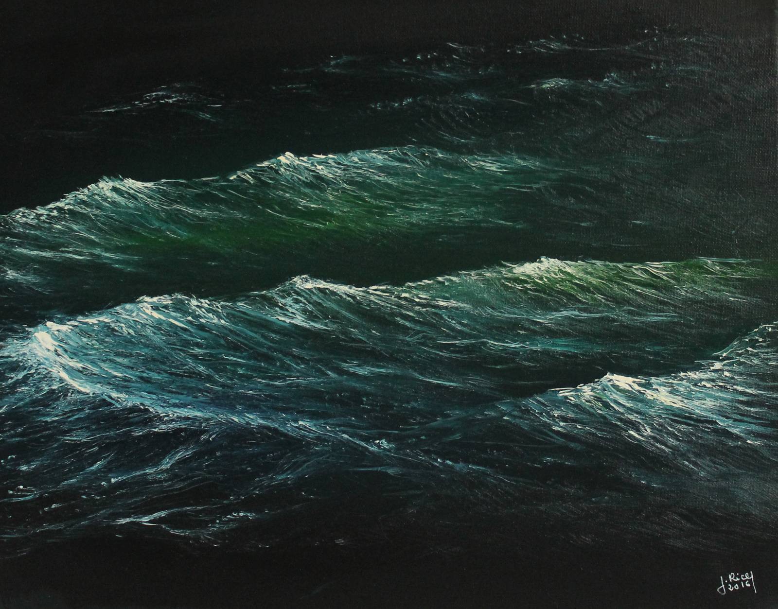 Vagues d'écume. 