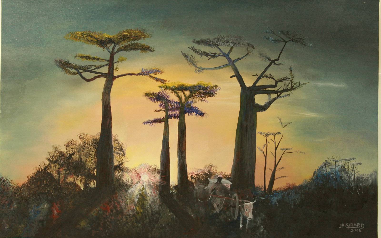 Allée des baobabs à Madagascar. Jean-Pierre Girard Lachouette