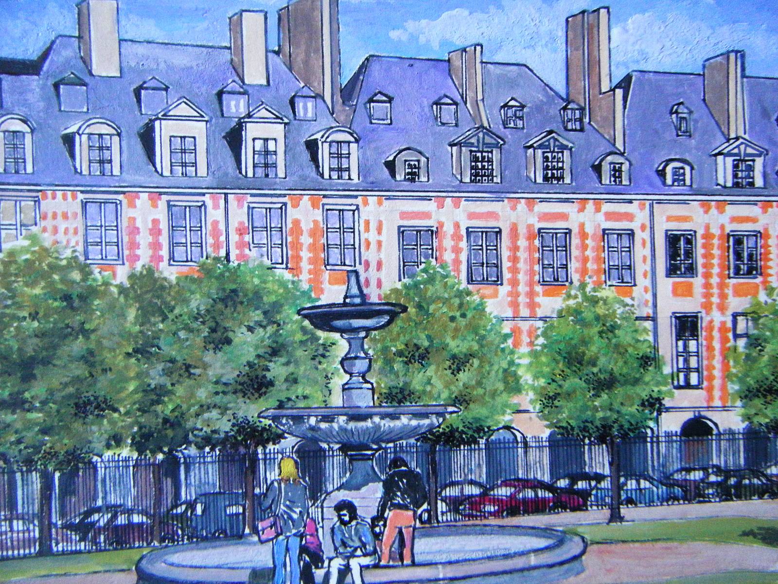 La place des vosges à paris. Pierre Adolle