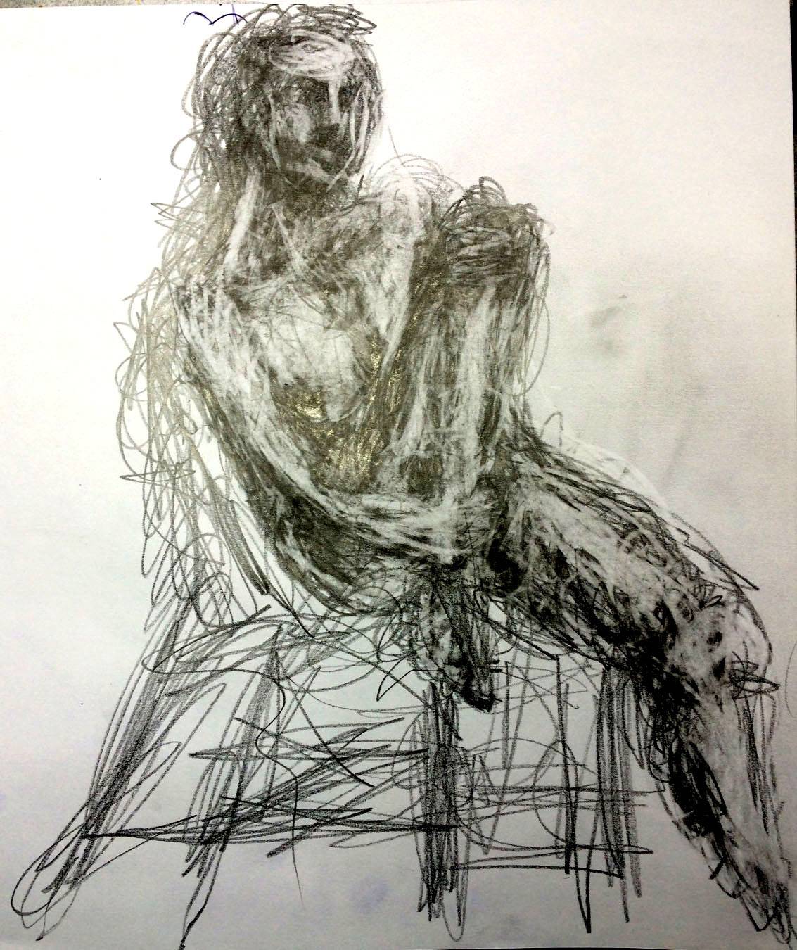 Sitting model. Victor Ortega