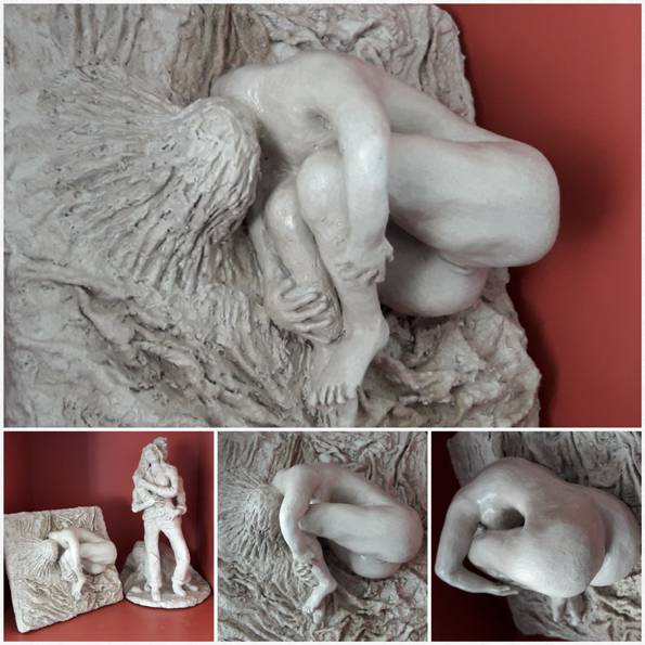Femme recroquevillé.  Jean-Marie Passeron