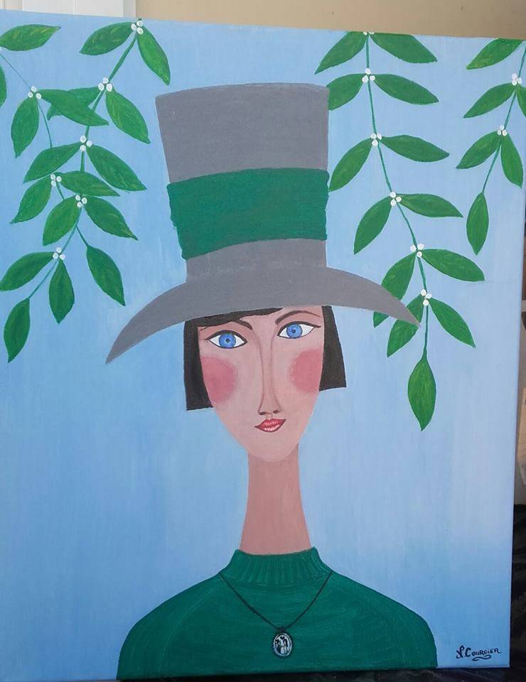 La Femme au Chapeau. Nathalie Courcier Nathetlesanges