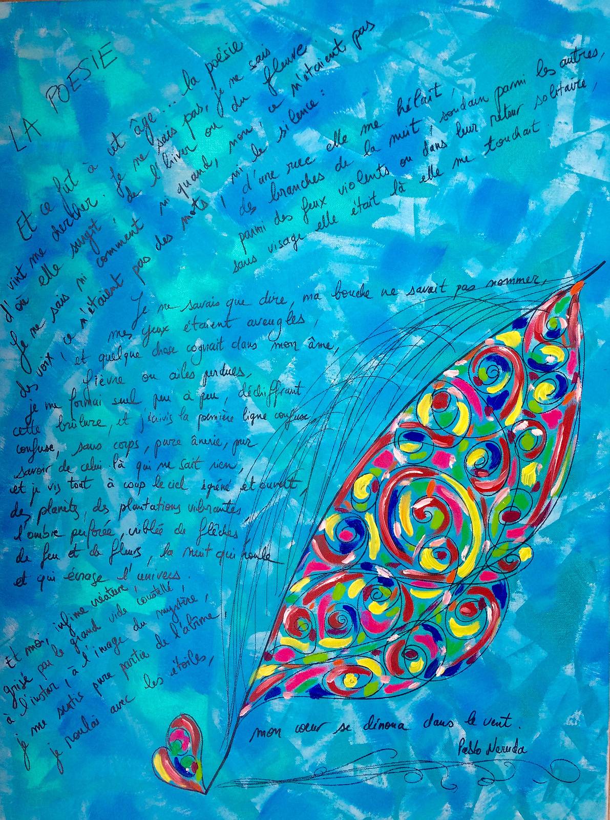 Poésie selon neruda. Sandra Xenart