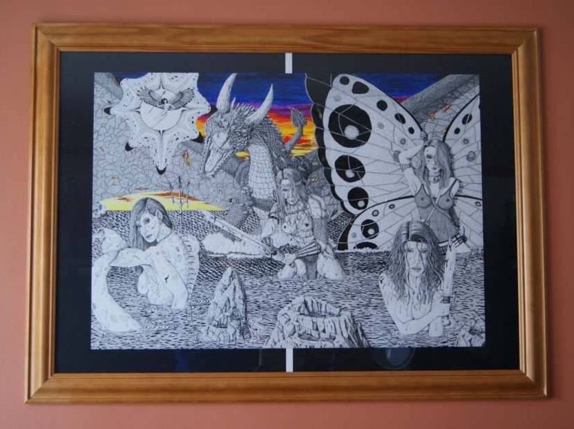 Wards of mordan caught at bay. Martin Jaques Dragonz Art