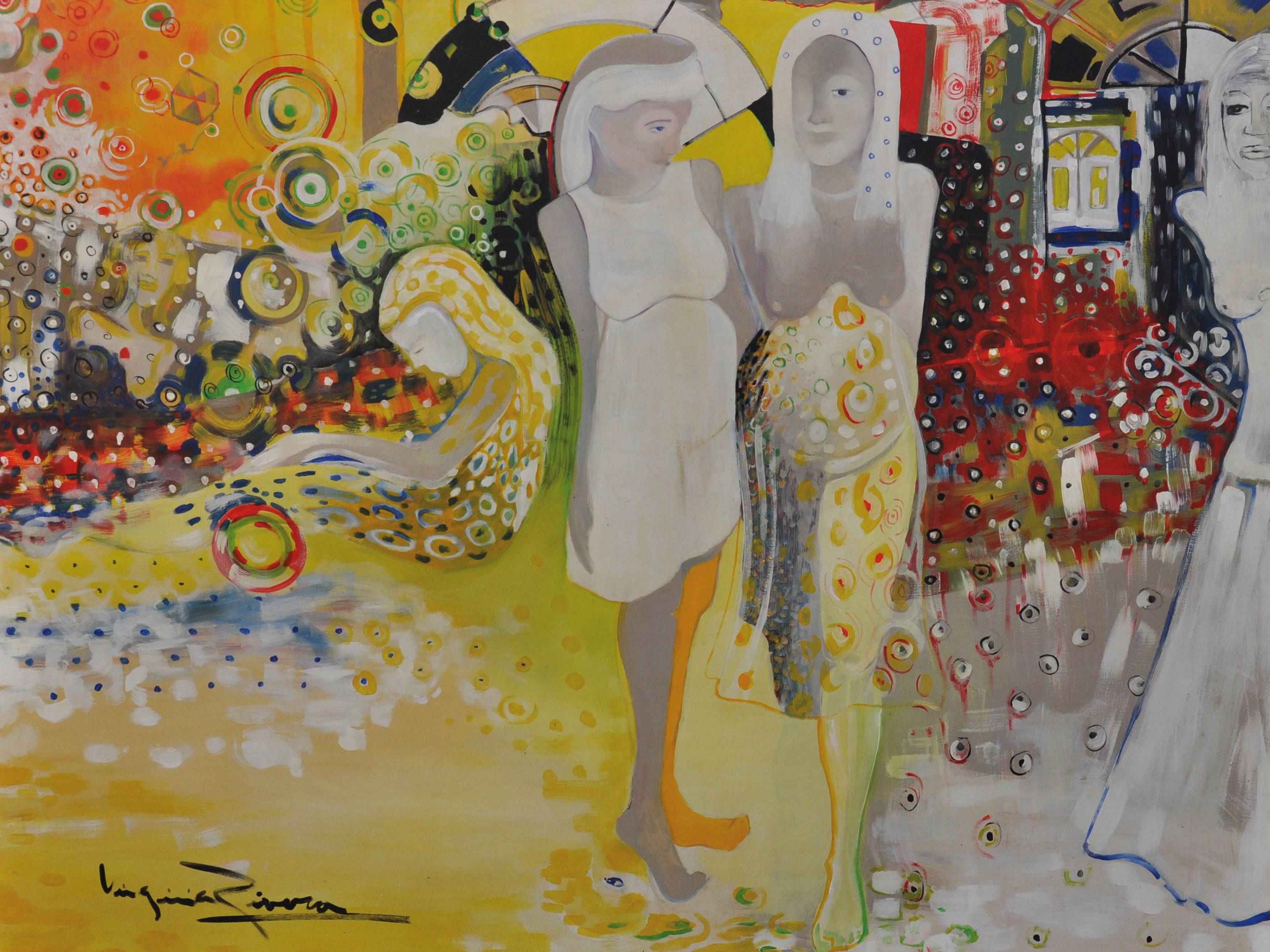 En el teatro de la serie Mezcladas.. Virginia Rivera Virginia Rivera