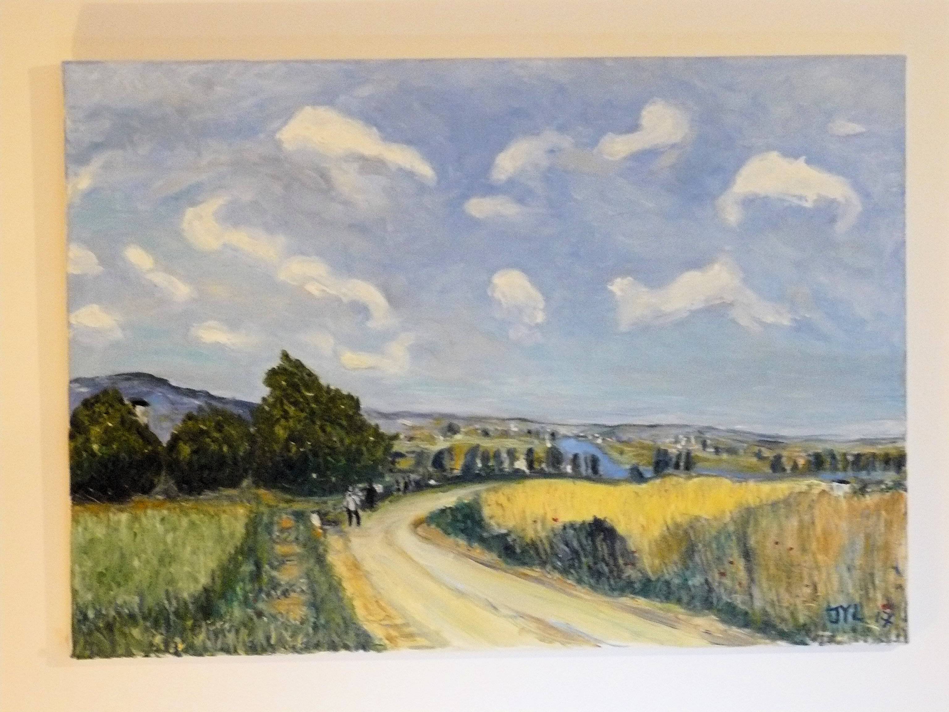 Route tournante Vue de la Seine. Jean-Yves Lippens d'aprés Alfred Sisley Jyl