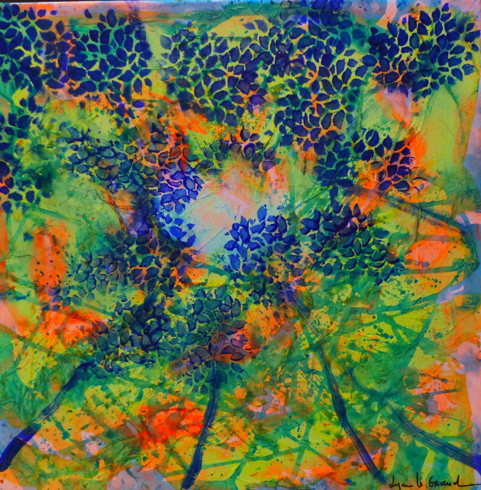 Les feuilles à l'envers. Lyne Le Grand Lyne Le Grand