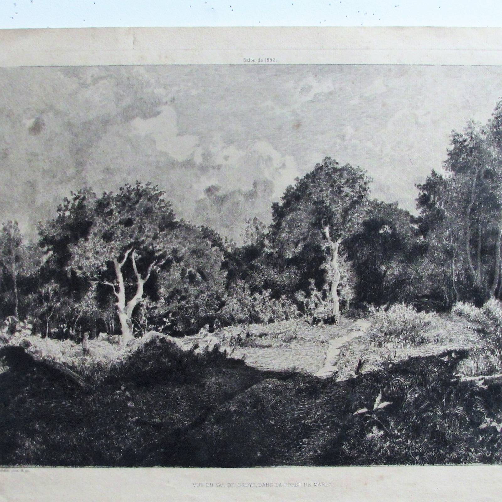 .Jacomin m. f. : Forêt de Marly, vue du Val de Gruye.. Historien d'art, Archéologue; Chercheur Free-Lance (Er)