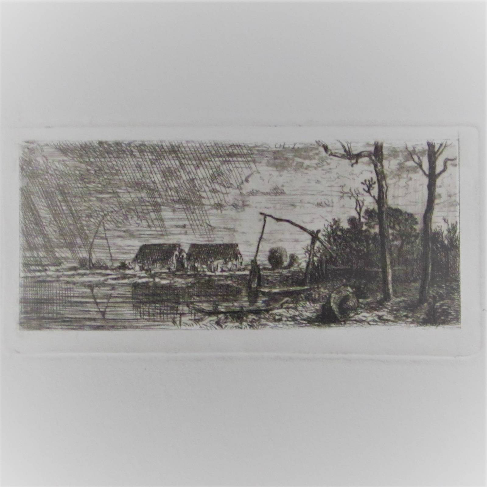 .Jacque Charles : Deux chaumières, deux pêcheries, deux arbres, sous un grain.. Historien d'art, Archéologue; Chercheur Free-Lance (Er)