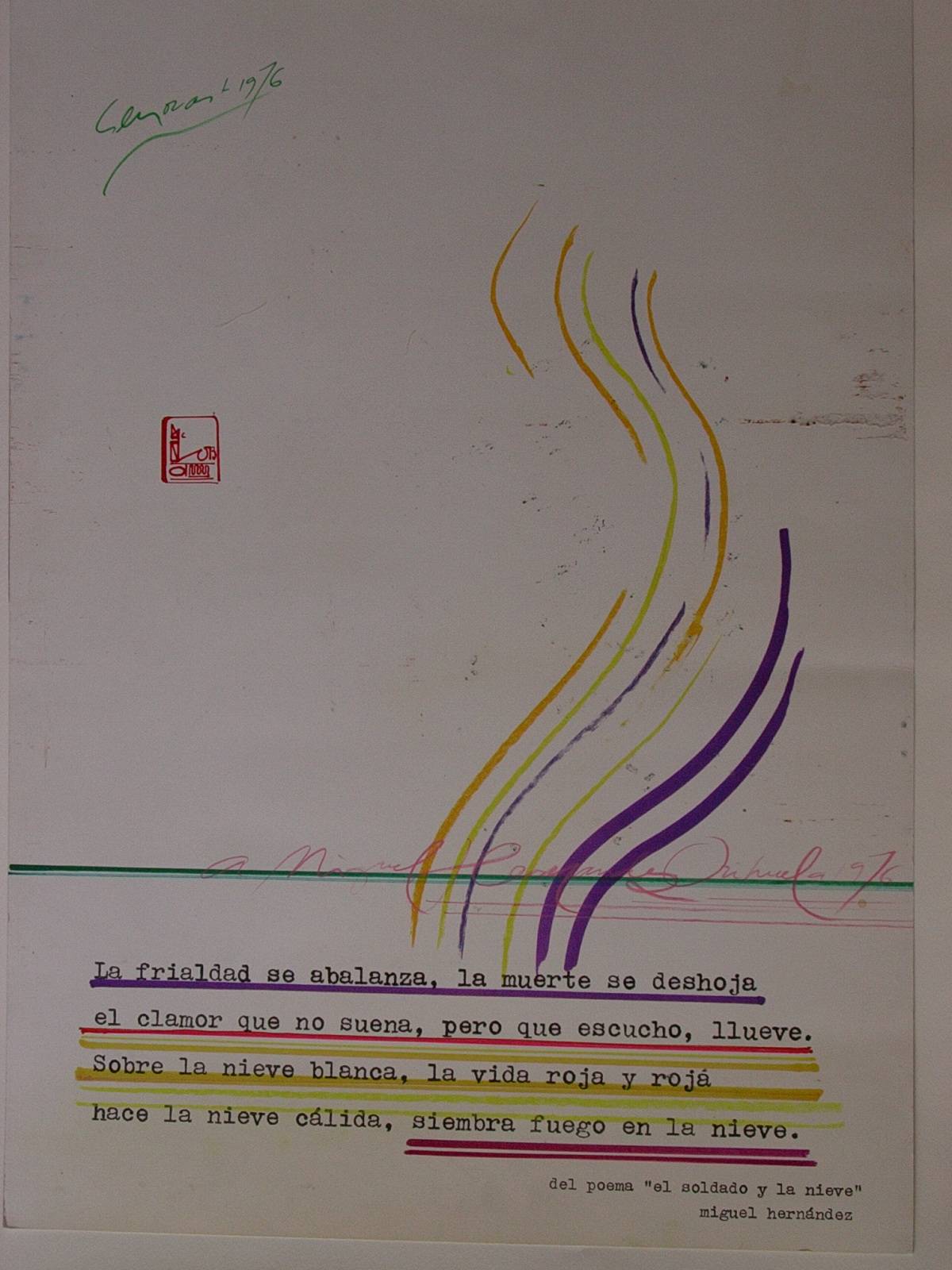 Homenaje a Miguel Hernández (1976). 