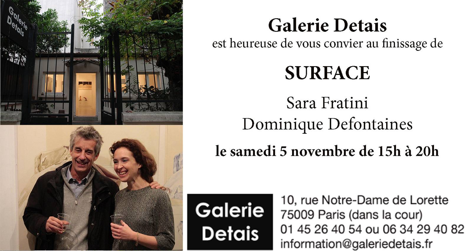 Expo surface - Finissage le Samedi 5 novembre