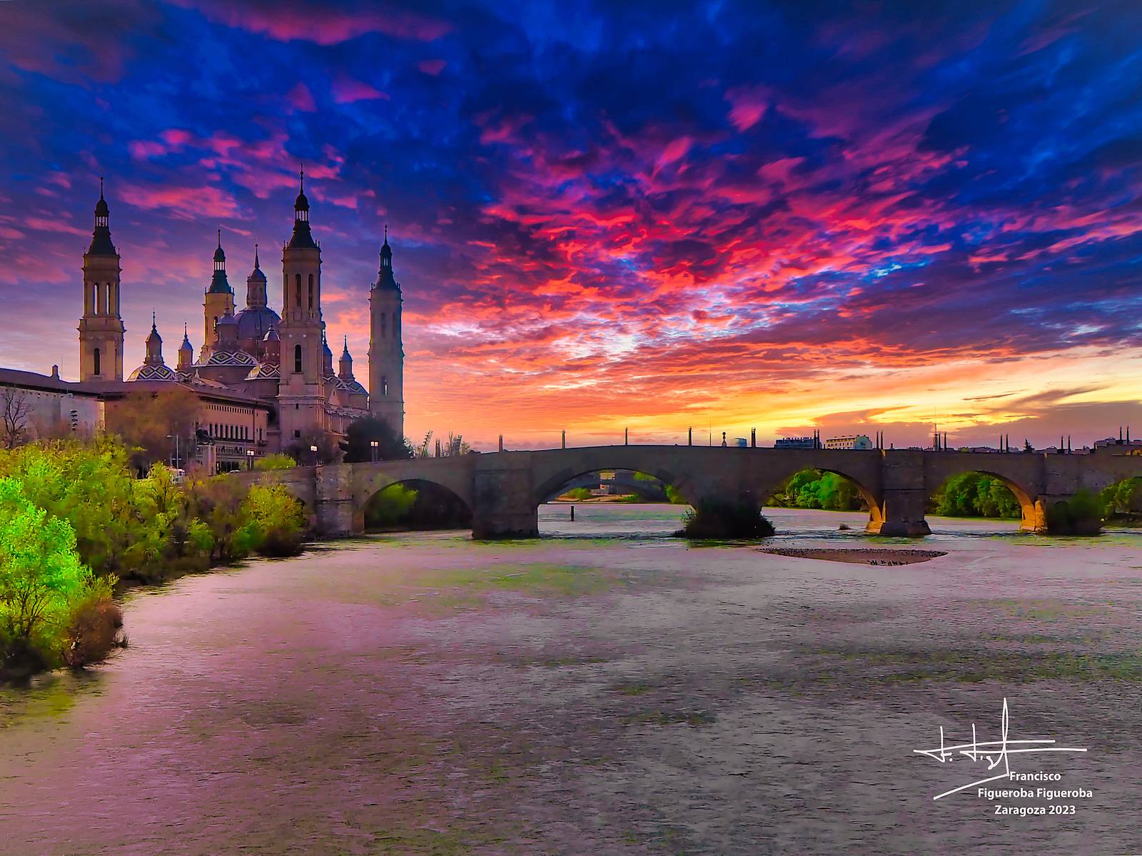 Basilica del pilar -Atardecer