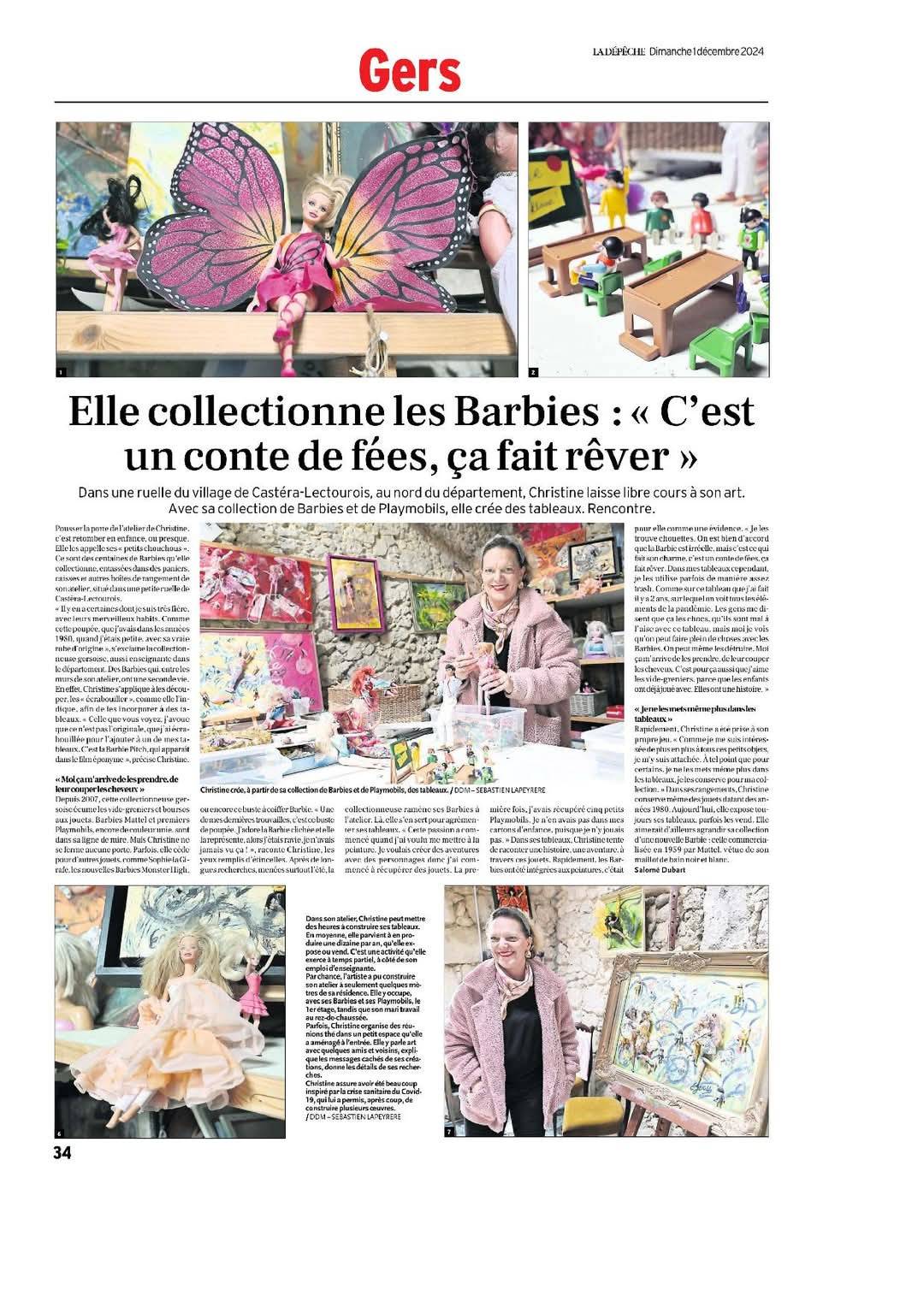 Couper les cheveux d'une Barbie, ça m'arrive!